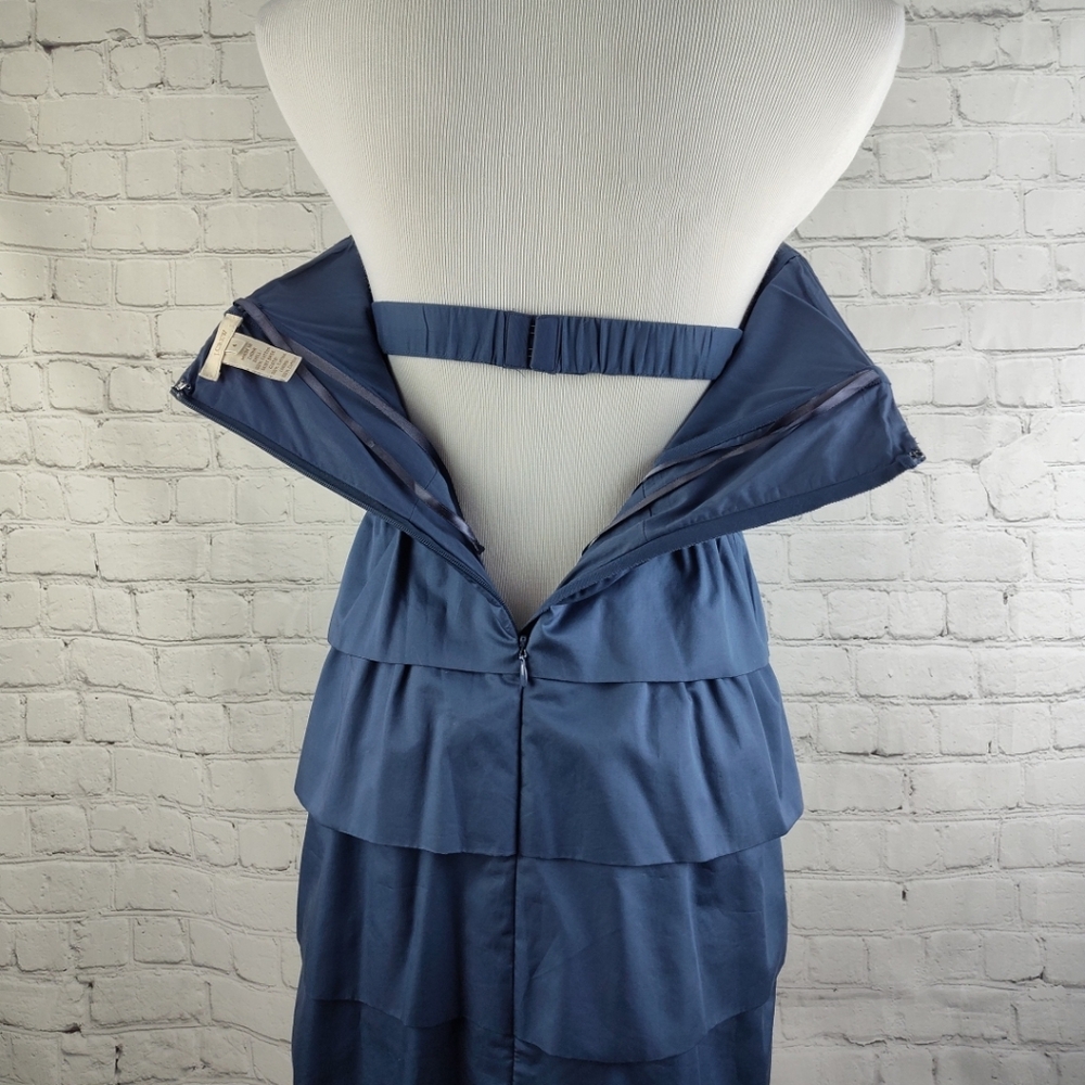 J. Crew Strapless Blue Dress 4 - Picture 8 of 10